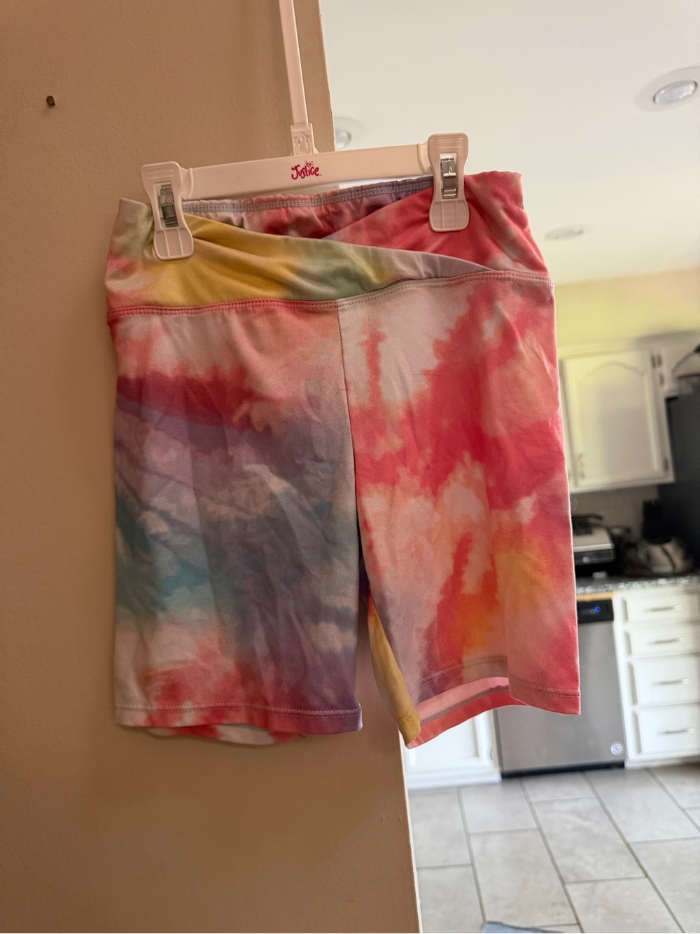 Justice Girls Tie-Dye Biker Shorts – Size 10